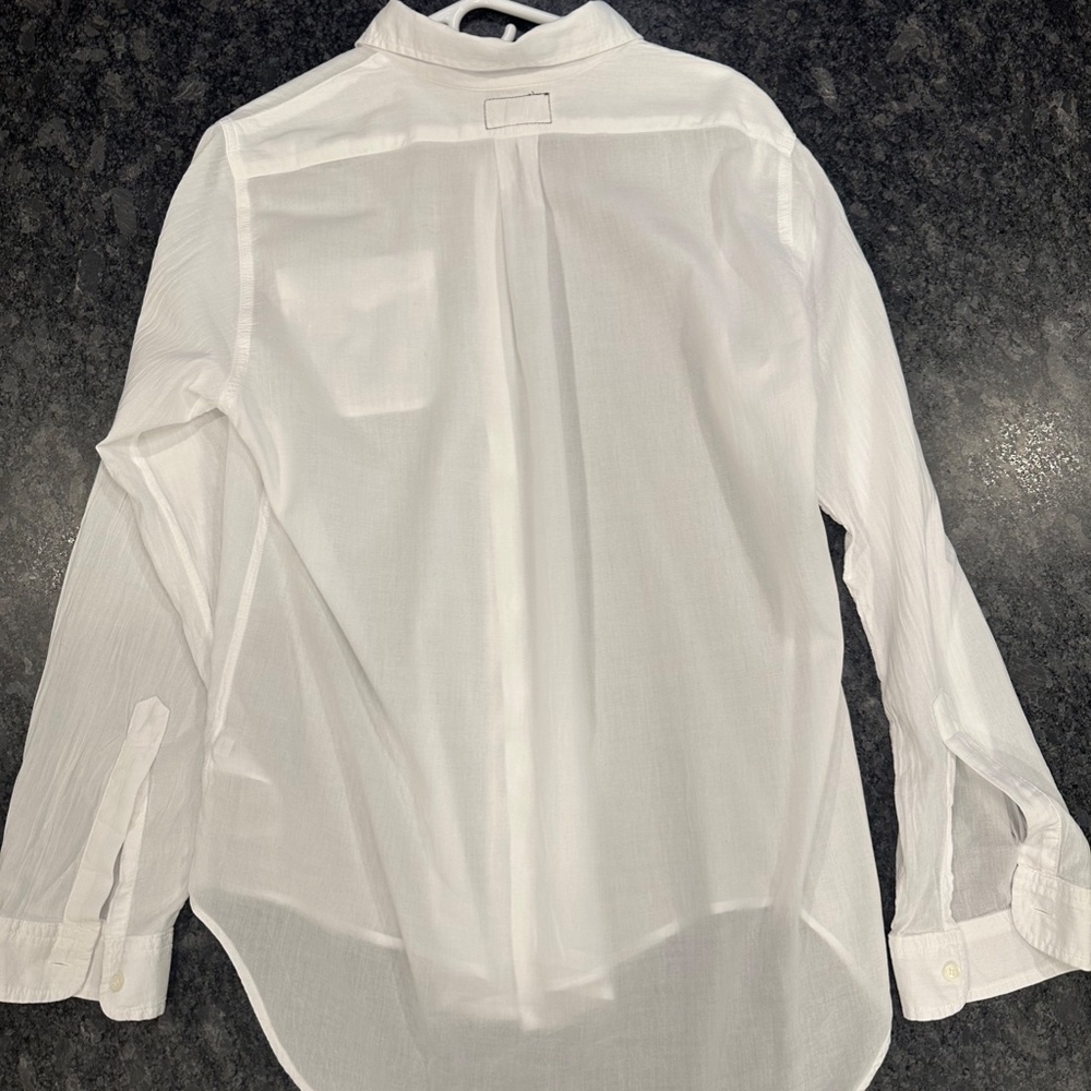 Current Elliott White Long Sleeve Button Down Shirt - size 3 - Picture 3 of 4